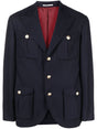 BRUNELLO CUCINELLI Deconstructed Wool Jacket for Men - FW23 Collection