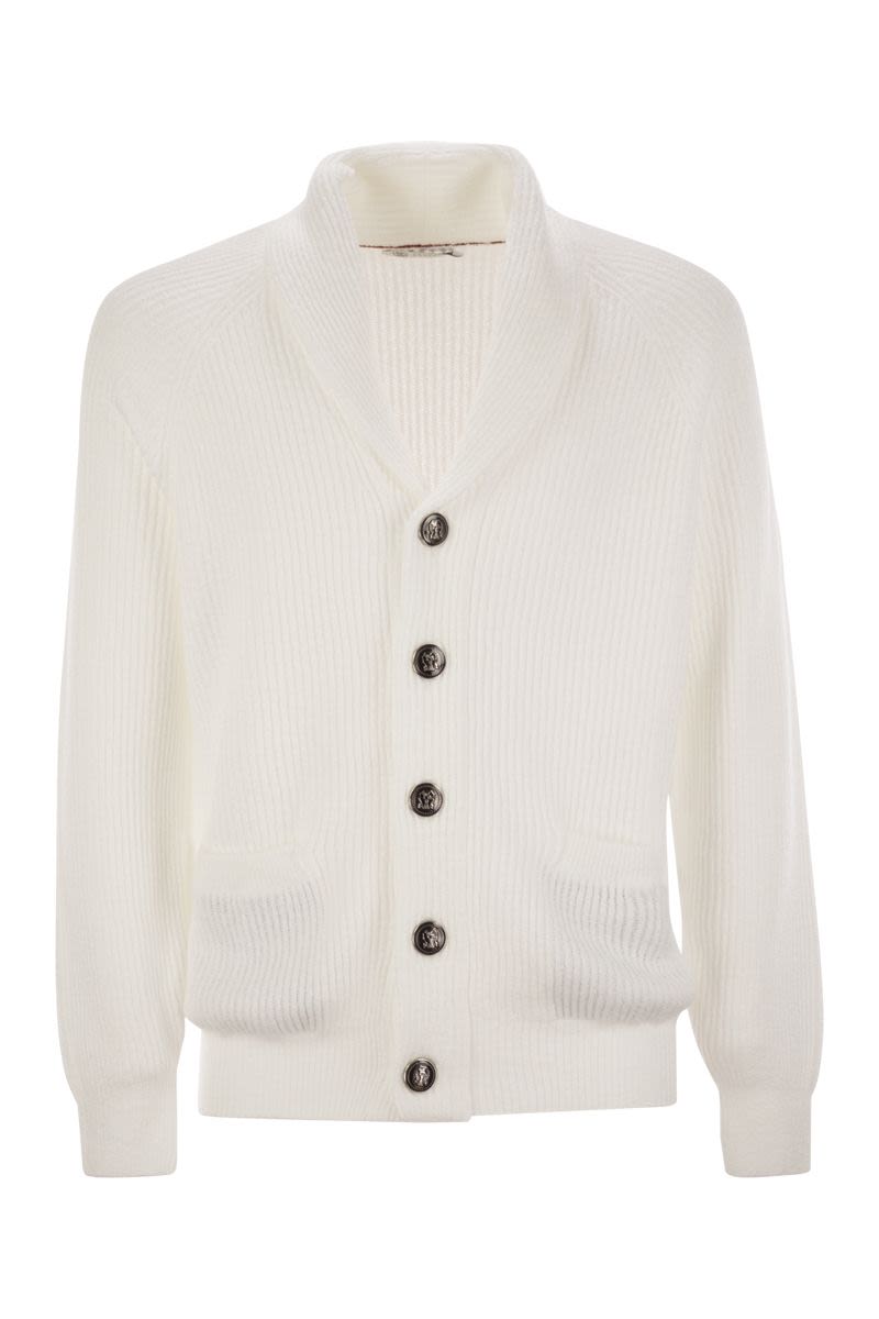 BRUNELLO CUCINELLI Men's Buttoned Cotton Rib Cardigan