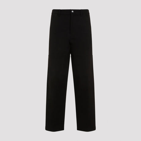 MONCLER Sleek Black Trousers for Men