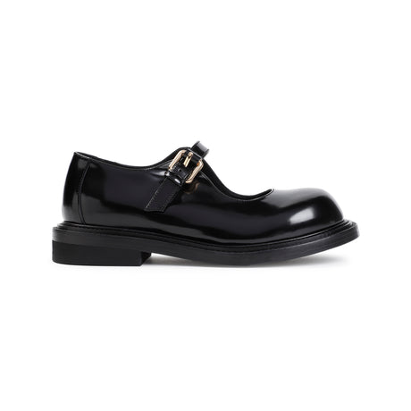 MOSCHINO Elegant Leather Loafers with 3cm Heel for Women