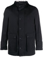 THOM BROWNE Simplified Snap Front Rain Parka Jacket