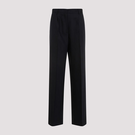 MIU MIU Virgin Wool Trousers for Women - Fall/Winter 2024