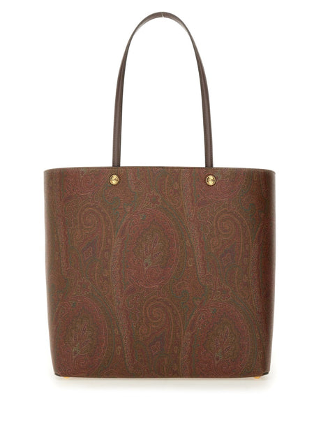 ETRO Paisley Patterned Shopping Handbag - Stylish Carryover Accessory for Men