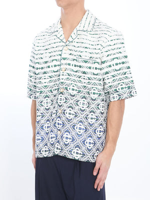 CASABLANCA Gradient Monogram Short-Sleeve Shirt