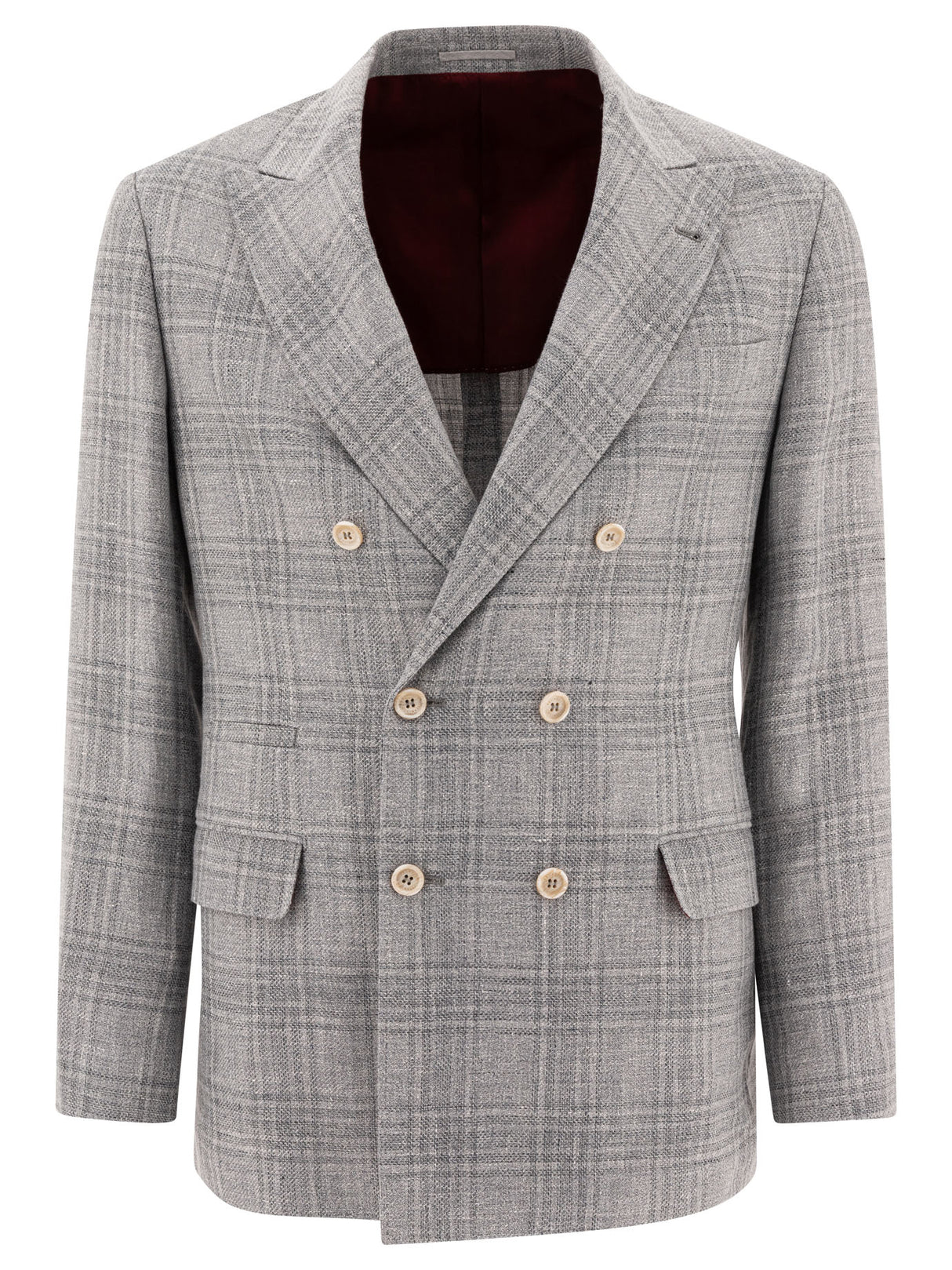 BRUNELLO CUCINELLI Prince of Wales Blazer for Men