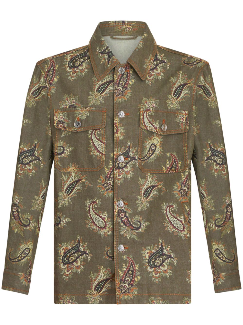 ETRO Oversize Fit Paisley Print Shirt - Size L