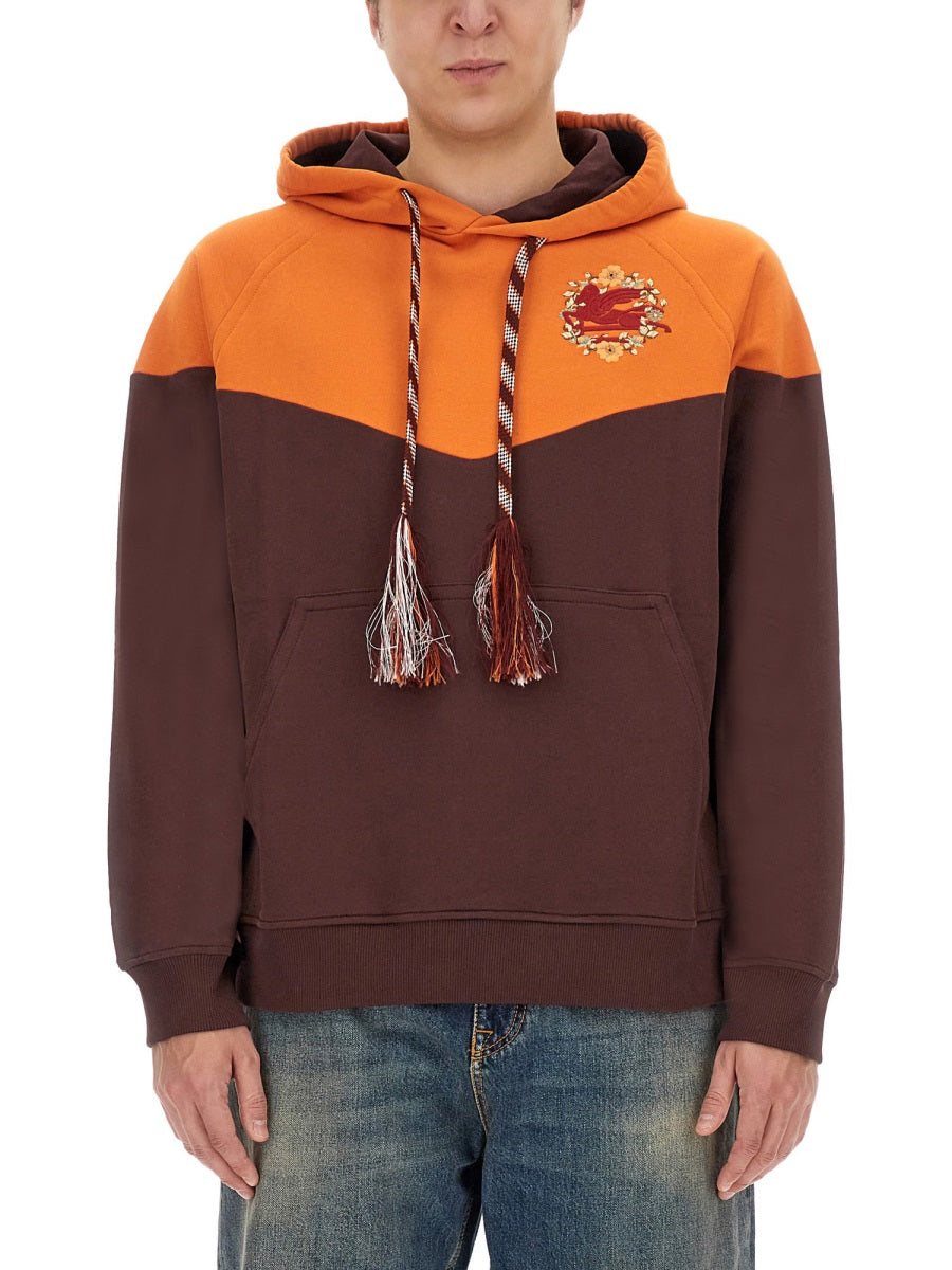 ETRO Hooded Sweatshirt with Logo - Size L