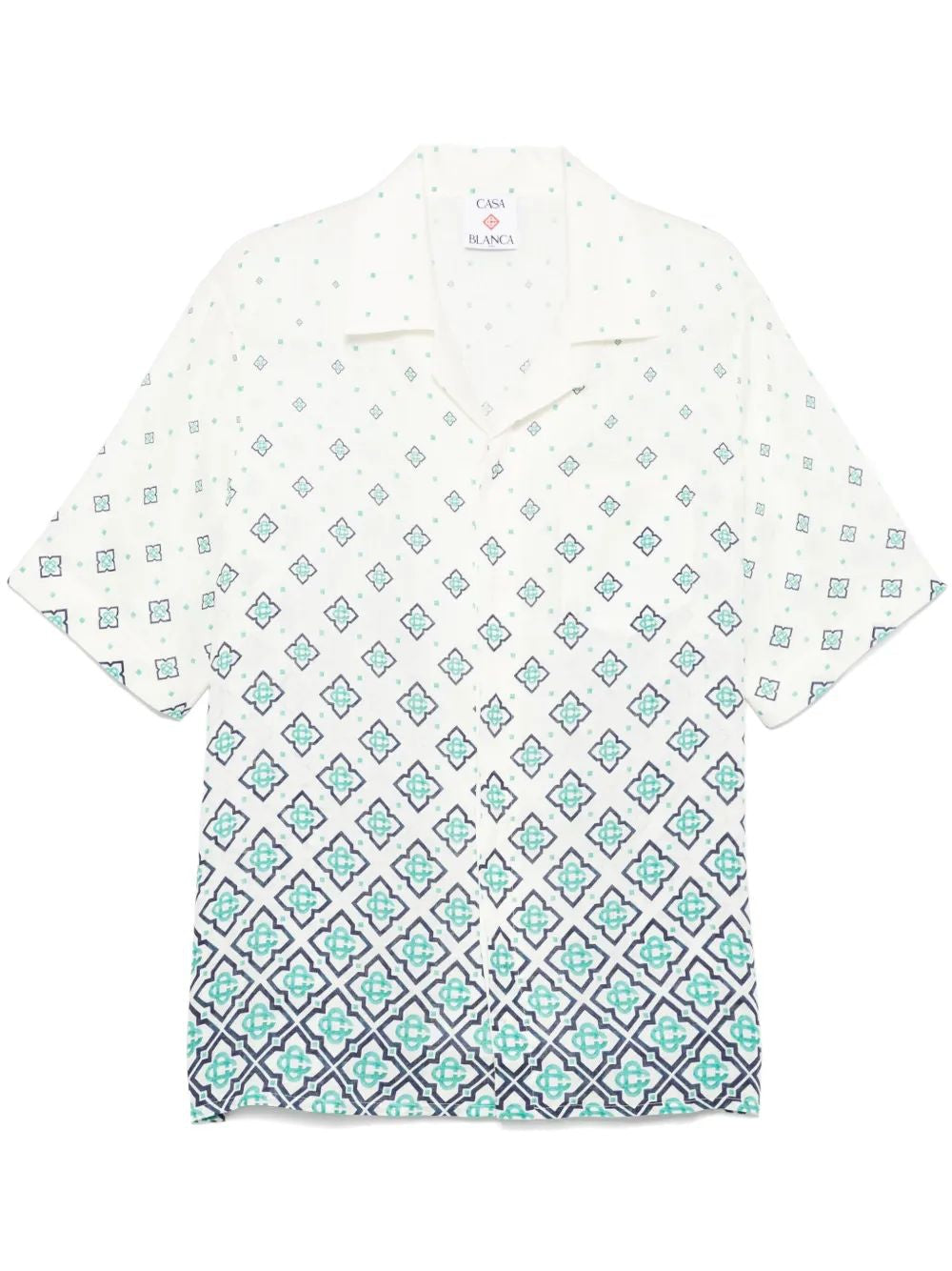 CASABLANCA Short Sleeve Cuban Collar Shirt for Men