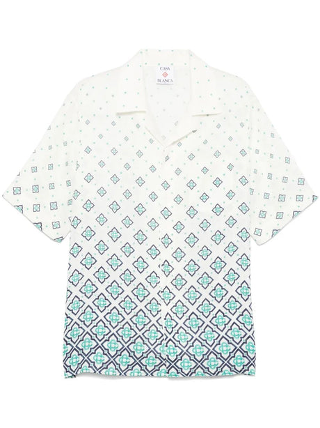 CASABLANCA Short Sleeve Cuban Collar Shirt for Men