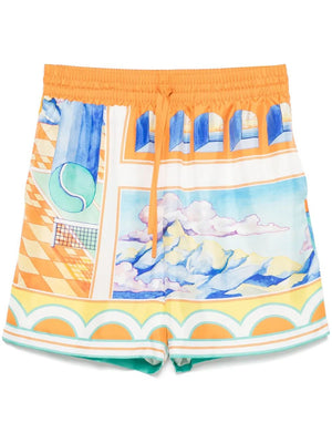 CASABLANCA Summer Mini Drawstring Shorts for Men