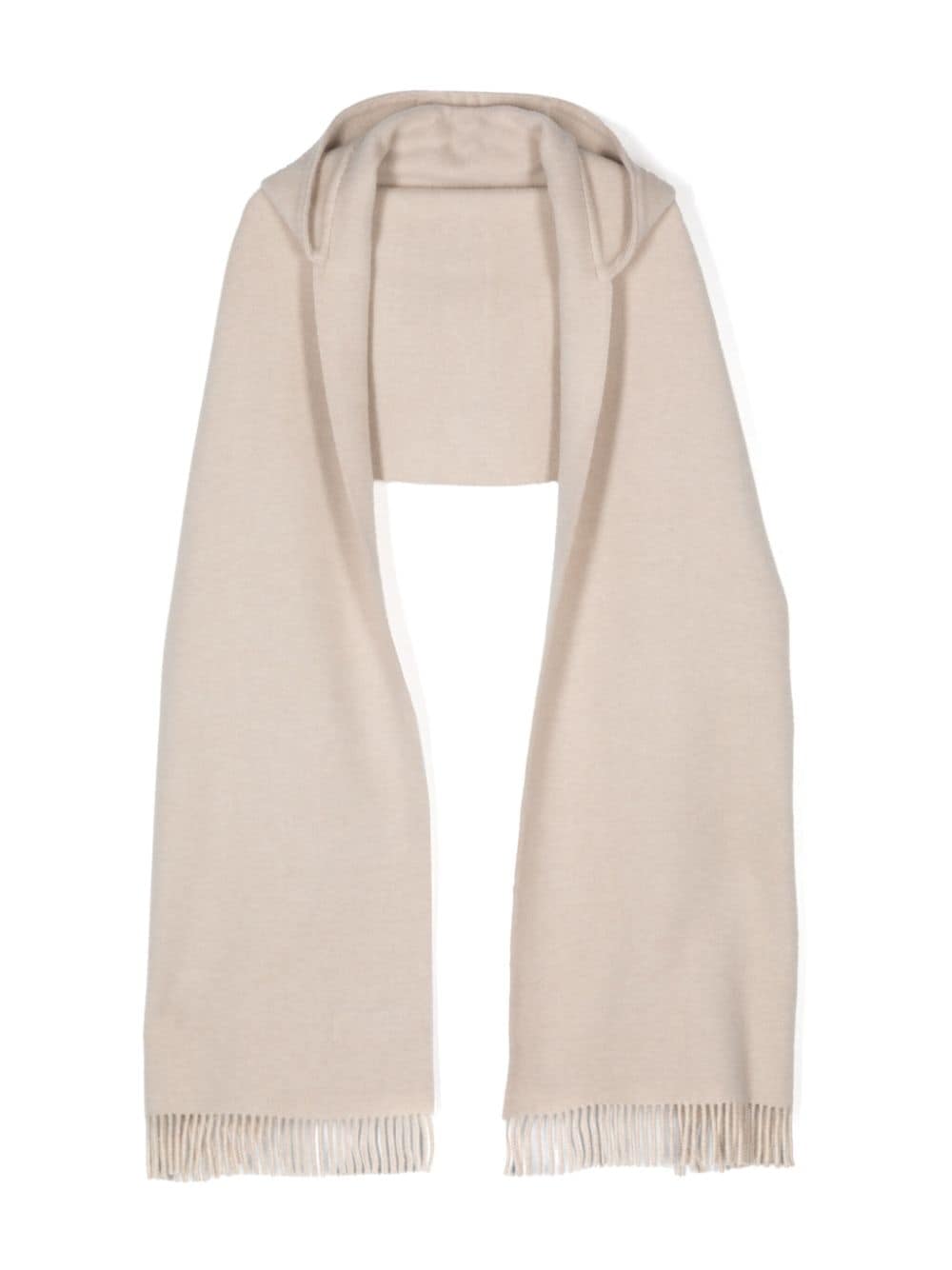 BRUNELLO CUCINELLI Cashmere Blend Hooded Scarf - Classic Wraparound Style