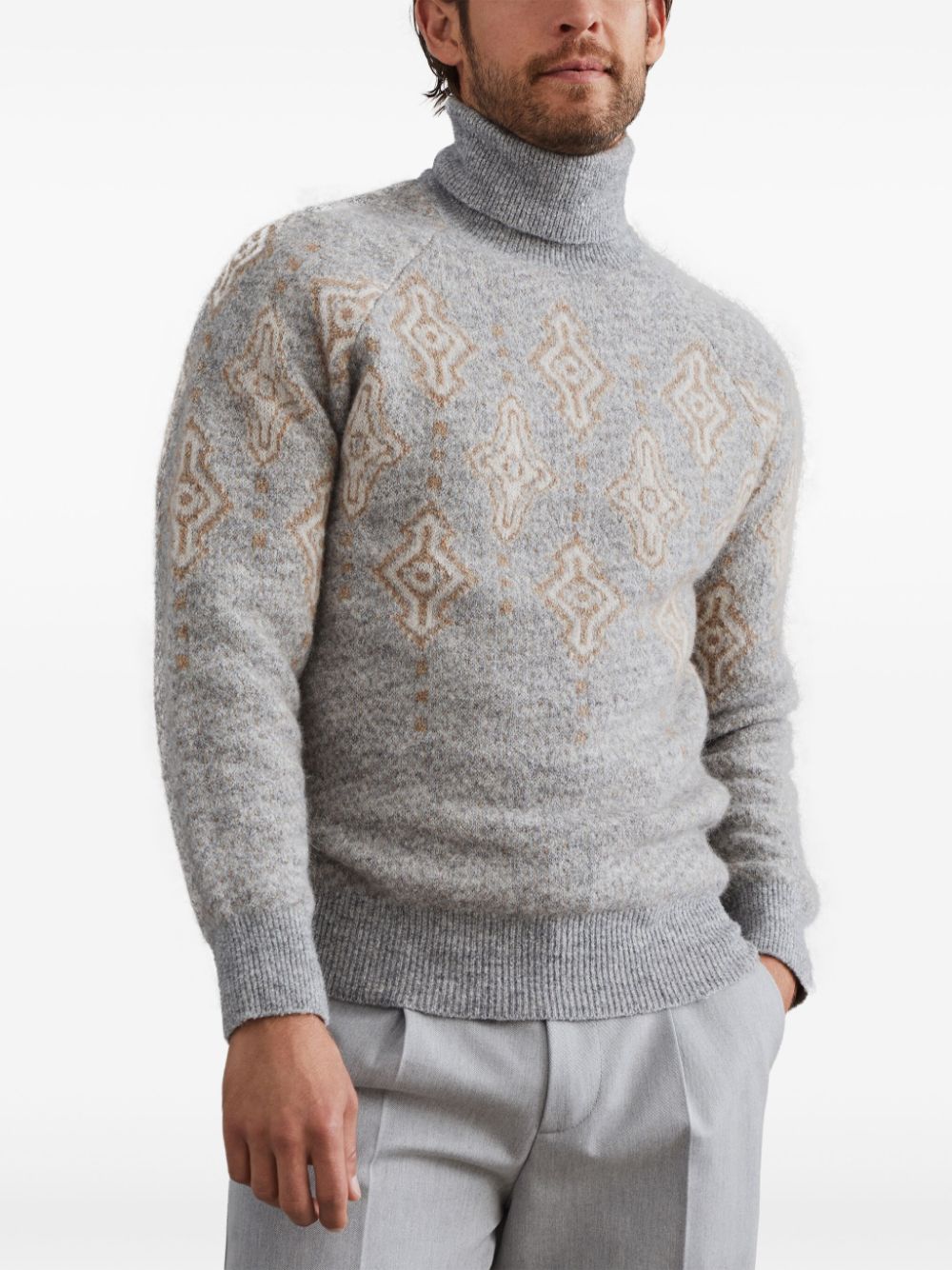 BRUNELLO CUCINELLI Wool Turtle-Neck Jumper