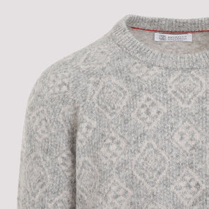 BRUNELLO CUCINELLI Alpaca Blend Knit Sweater for Men - FW24 Collection