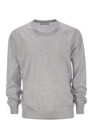 BRUNELLO CUCINELLI Lightweight Cashmere, Silk and Linen Long-Sleeve T-Shirt