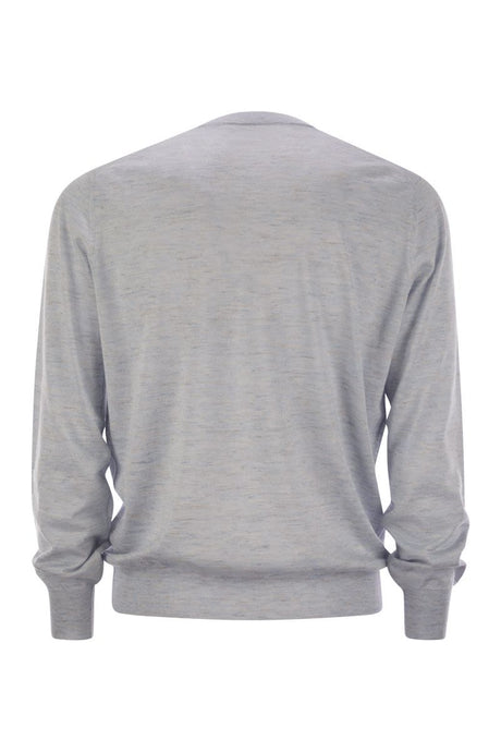 BRUNELLO CUCINELLI Lightweight Cashmere, Silk and Linen Long-Sleeve T-Shirt