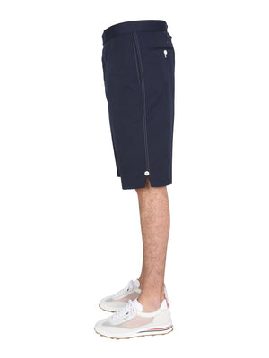 THOM BROWNE Men's Bermuda Shorts with Contrast Stitching