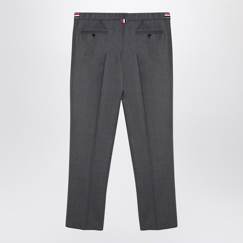 THOM BROWNE Elevated Wool Trousers for Men