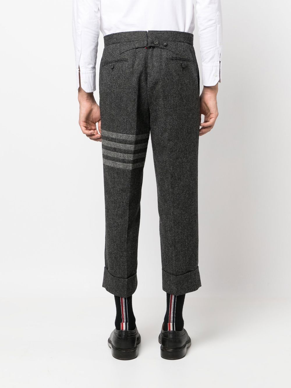 THOM BROWNE Drop-Crotch Mini Wool Trousers