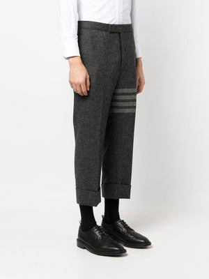 THOM BROWNE Drop-Crotch Mini Wool Trousers