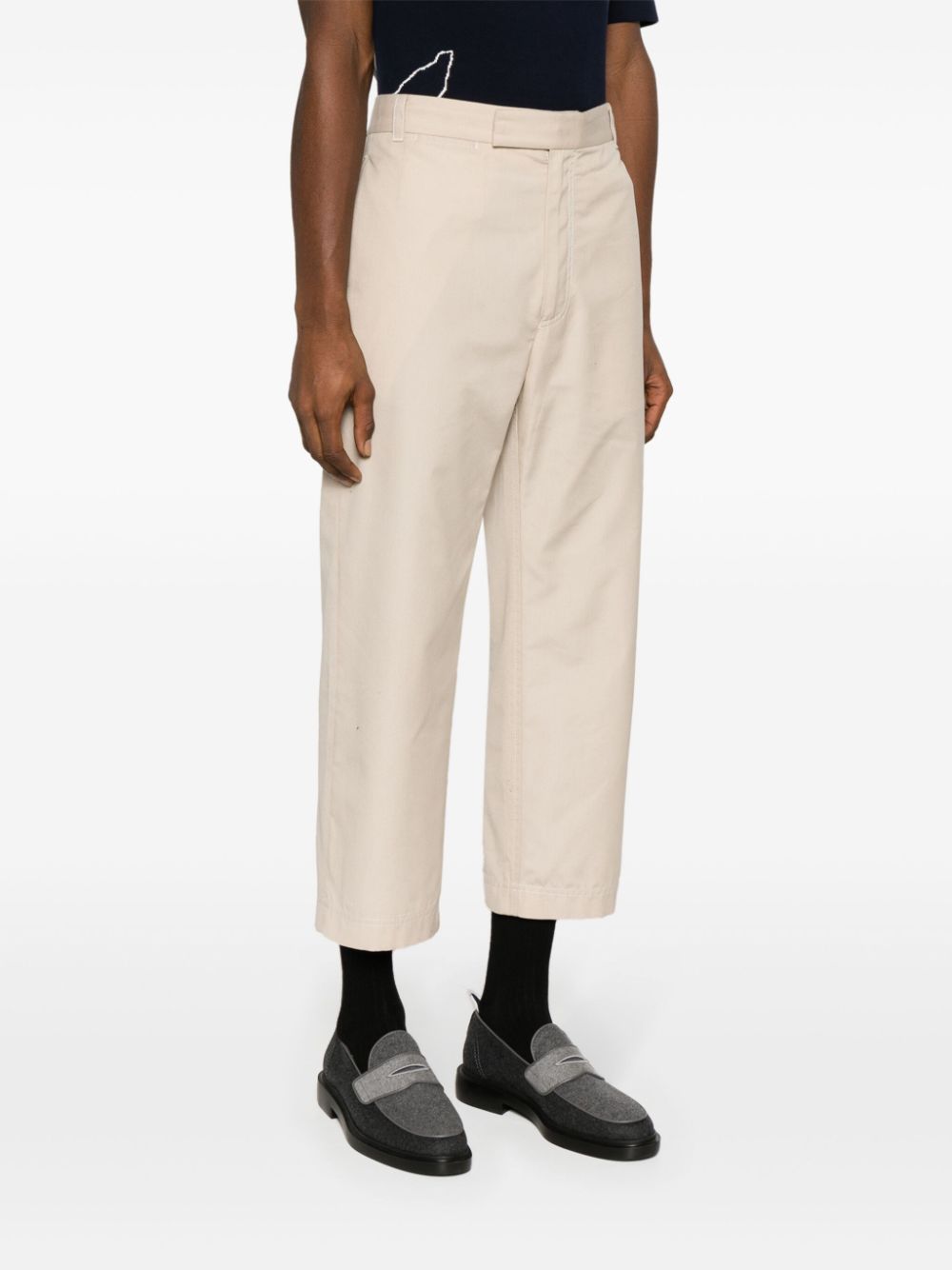 THOM BROWNE Tailored Cropped Straight Trousers