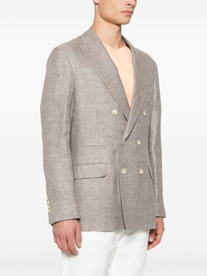 BRUNELLO CUCINELLI Men's Linen Blend Jacket - SS25 Collection