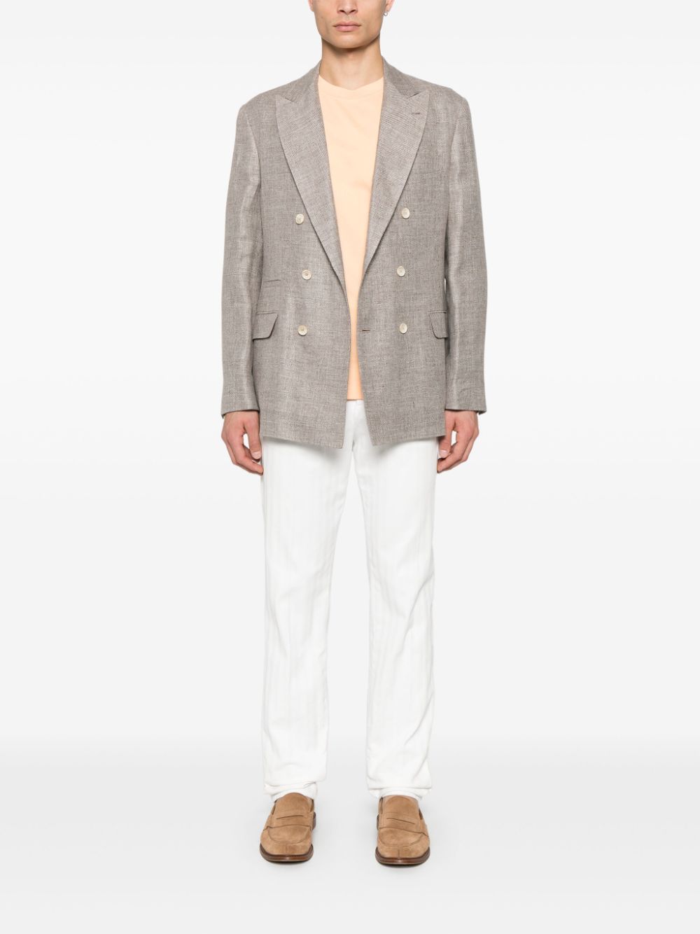 BRUNELLO CUCINELLI Men's Linen Blend Jacket - SS25 Collection