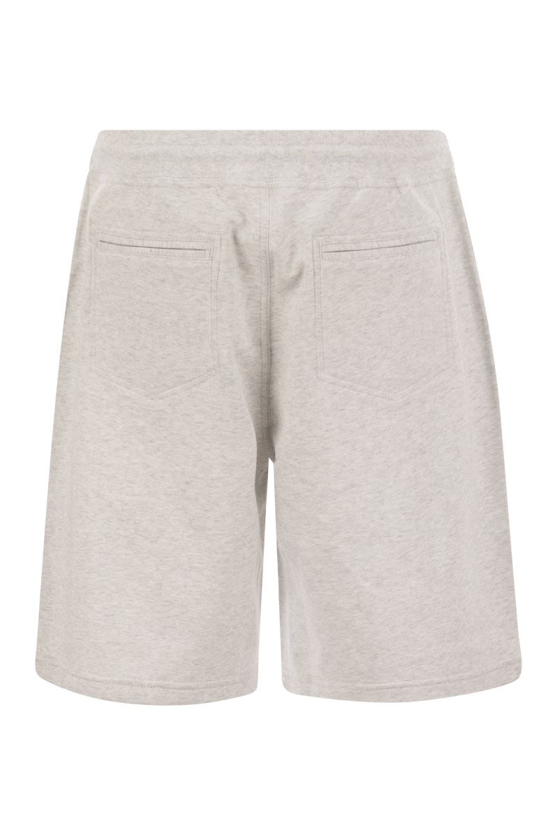 BRUNELLO CUCINELLI Relaxed Fit Bermuda Shorts with Piping - Knee Length