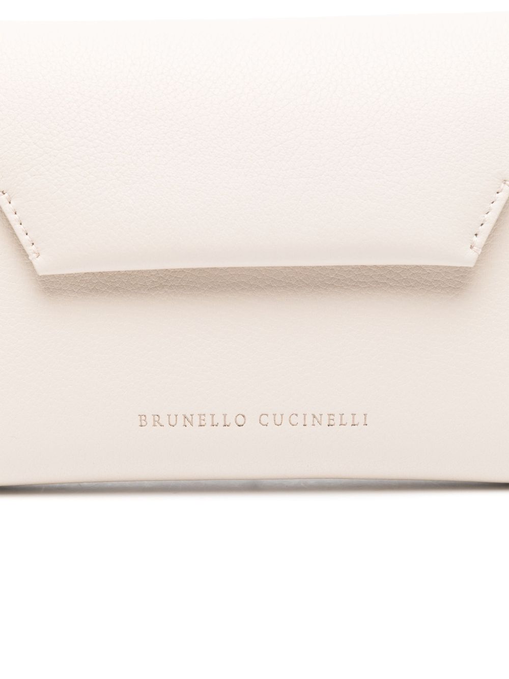 BRUNELLO CUCINELLI Leather Mini Handbag with Foldover Top