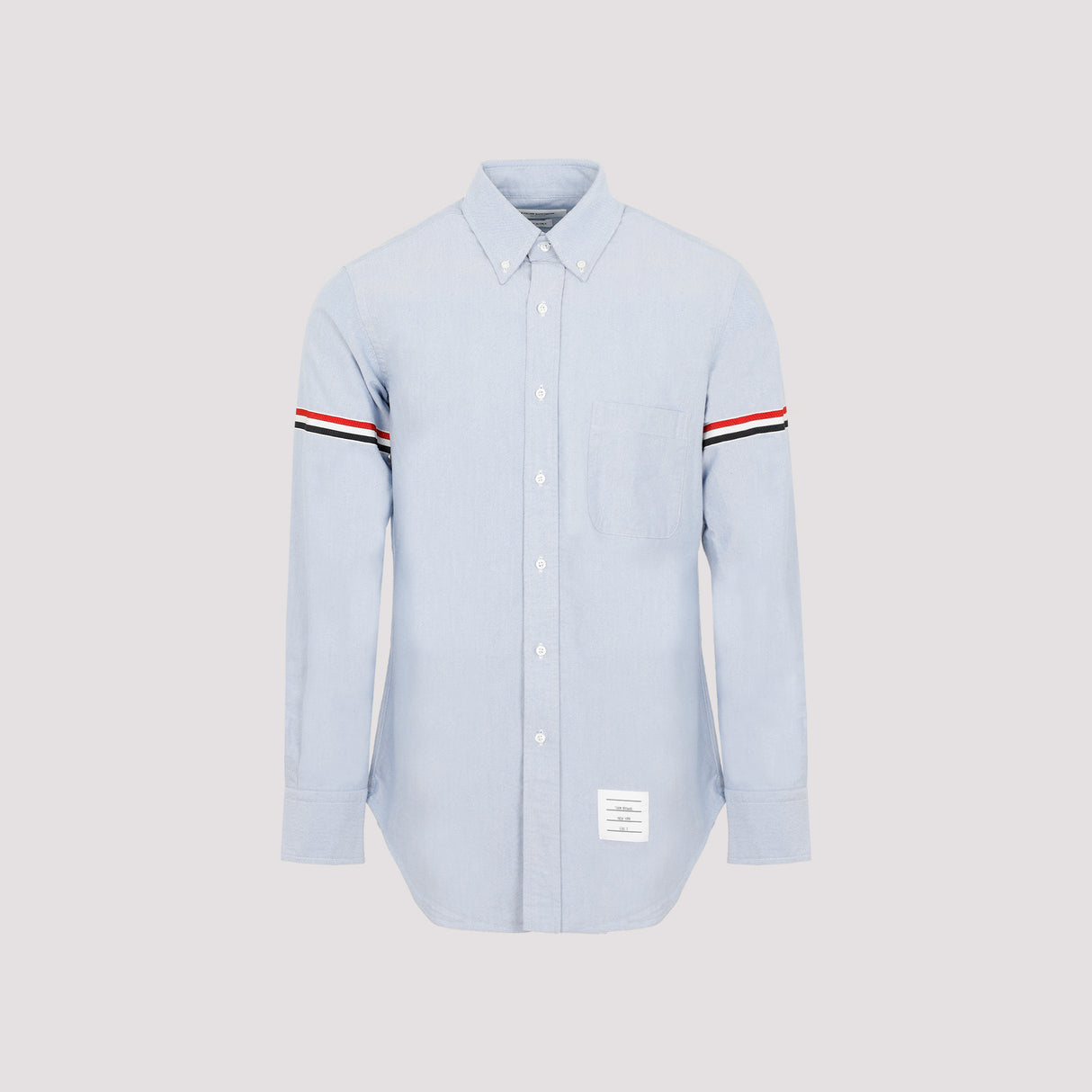 THOM BROWNE Oxford Button-Down Shirt with RWB Armbands - Size 3