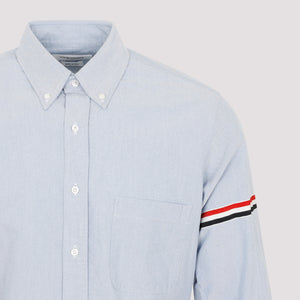 THOM BROWNE Oxford Button-Down Shirt with RWB Armbands - Size 3