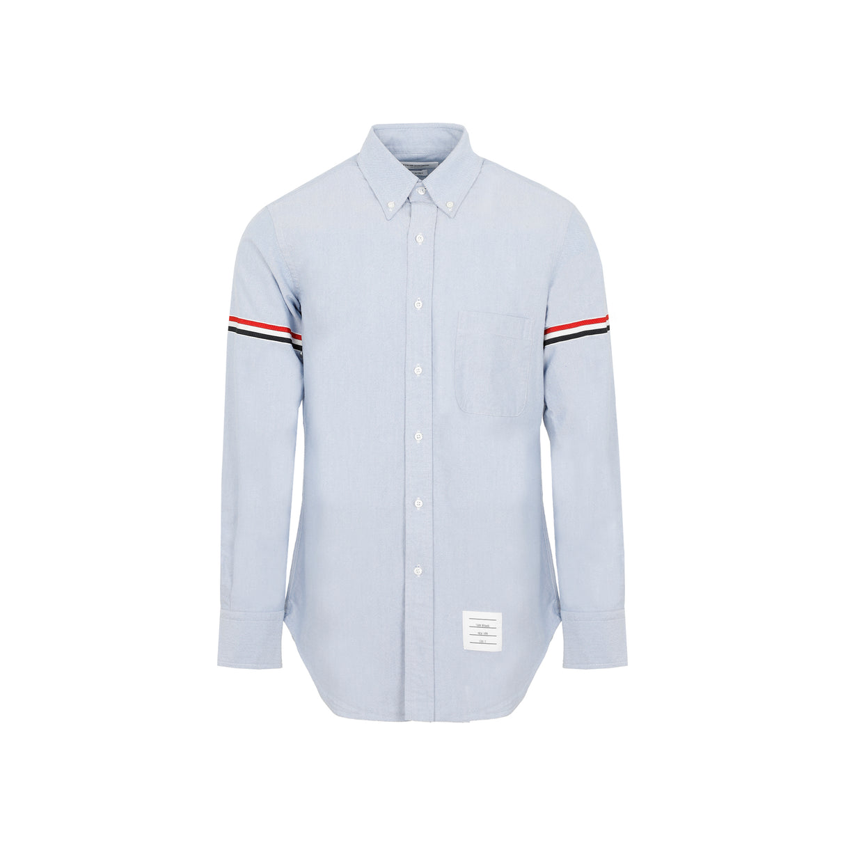 THOM BROWNE Oxford Button-Down Shirt with RWB Armbands - Size 3