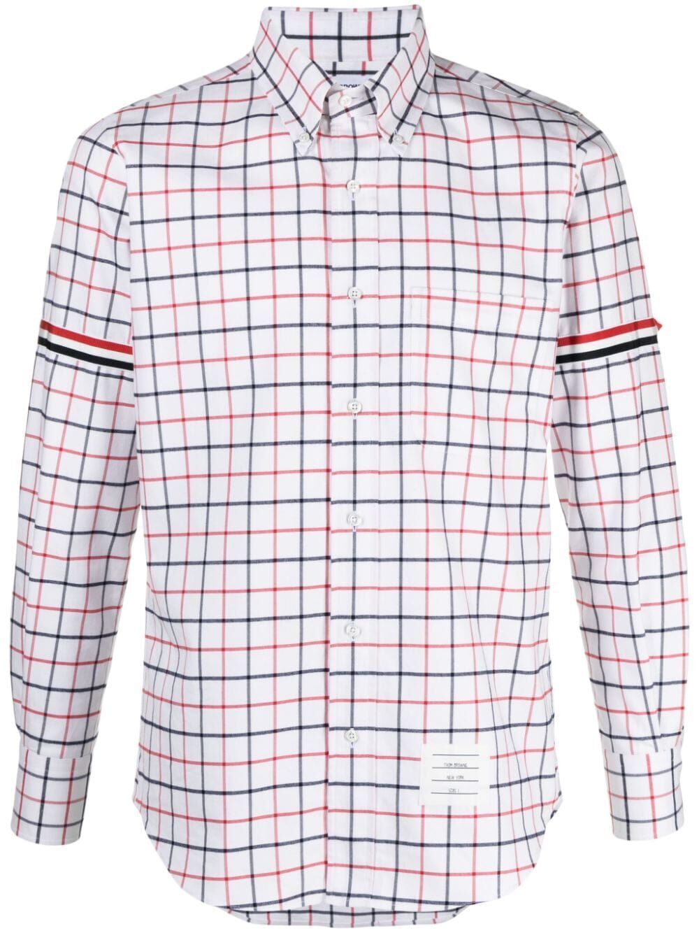 THOM BROWNE Straight Fit Shirt with RWB Armband