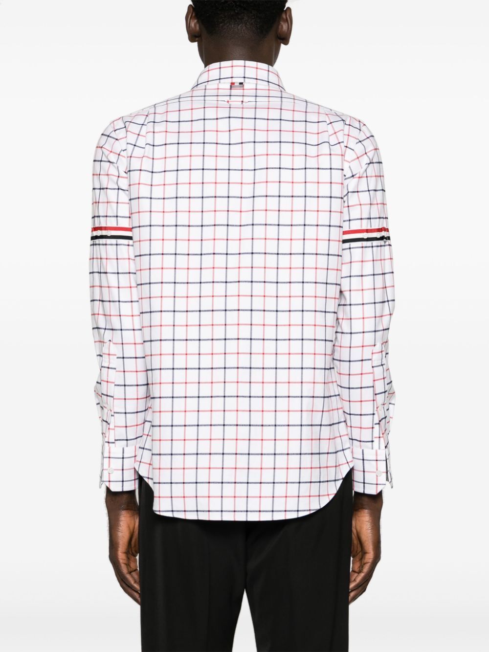 THOM BROWNE Straight Fit Shirt with RWB Armband