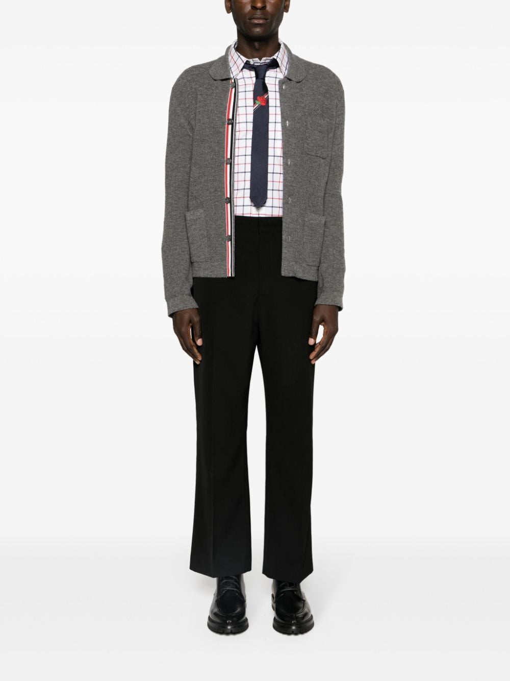 THOM BROWNE Straight Fit Shirt with RWB Armband