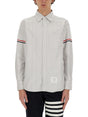 THOM BROWNE Straight Fit Mini Shirt