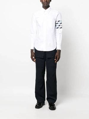 THOM BROWNE 4 Bar Stripe Cotton Shirt for Men