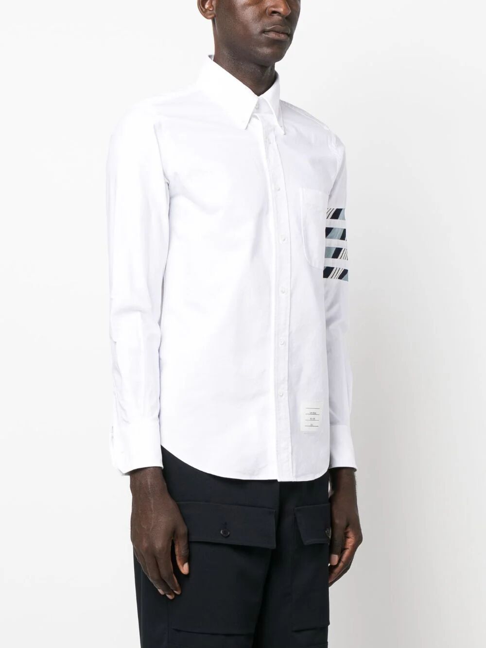 THOM BROWNE 4 Bar Stripe Cotton Shirt for Men