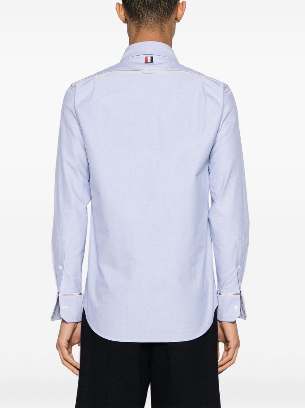 THOM BROWNE Straight Fit Button-Down Shirt - Men's