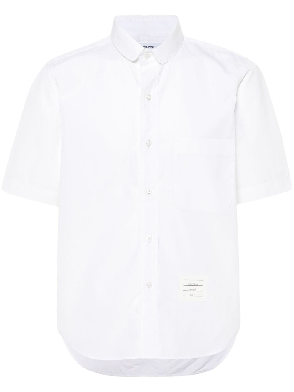 THOM BROWNE Classic White Cotton Poplin Shirt