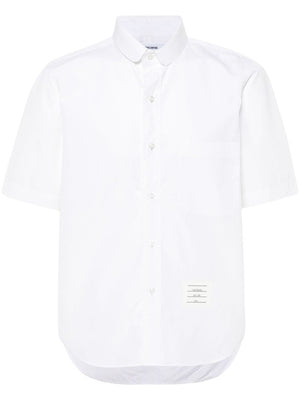 THOM BROWNE Classic White Cotton Poplin Shirt