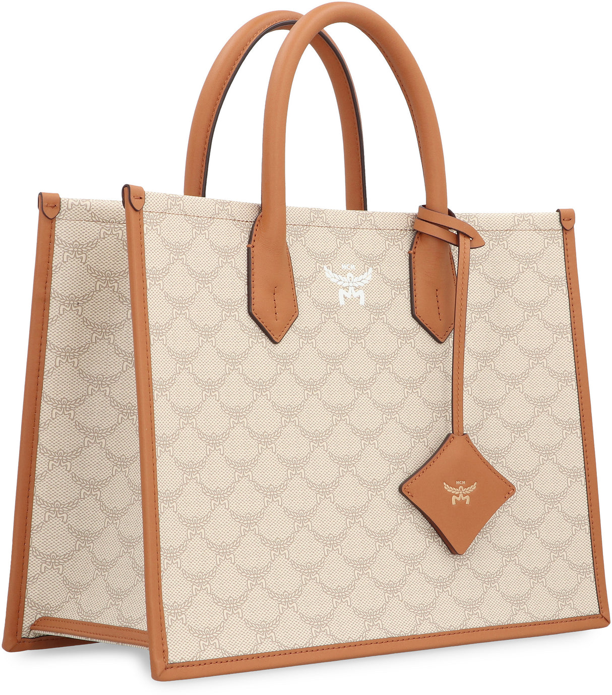 MCM Luxury All-Over Logo Tote Handbag - 36cm x 27cm