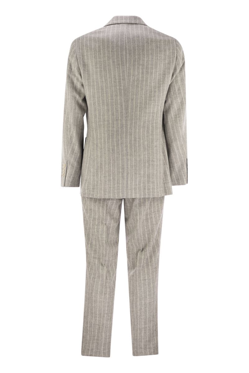 BRUNELLO CUCINELLI Wool Pinstriped Men's Suit - FW24