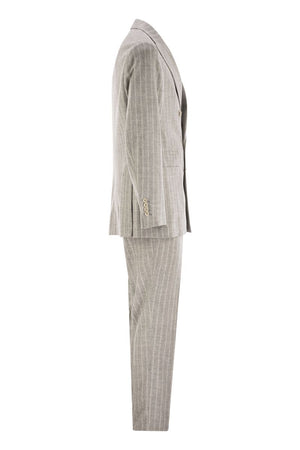 BRUNELLO CUCINELLI Wool Pinstriped Men's Suit - FW24