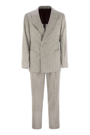 BRUNELLO CUCINELLI Wool Pinstriped Men's Suit - FW24