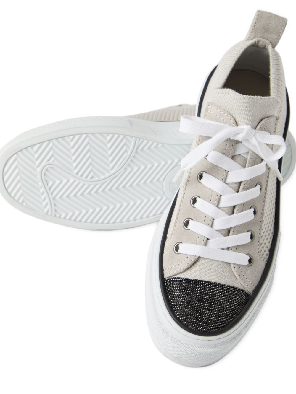 BRUNELLO CUCINELLI Lace-Up Flat Sole Sneakers for Women