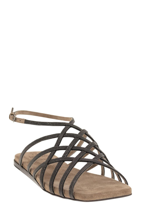 BRUNELLO CUCINELLI Stylish Cross Sandals for Women