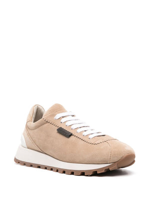 BRUNELLO CUCINELLI Women's Suede Sneaker with Signature Detail