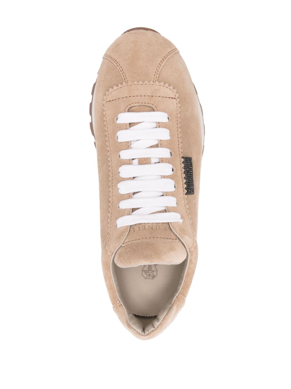 BRUNELLO CUCINELLI Women's Suede Sneaker with Signature Detail