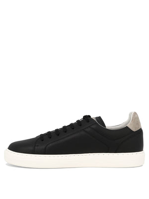 BRUNELLO CUCINELLI Leather Sneakers with Grained Texture - SS24