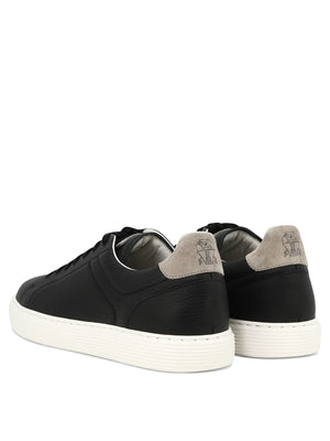 BRUNELLO CUCINELLI Leather Sneakers with Grained Texture - SS24